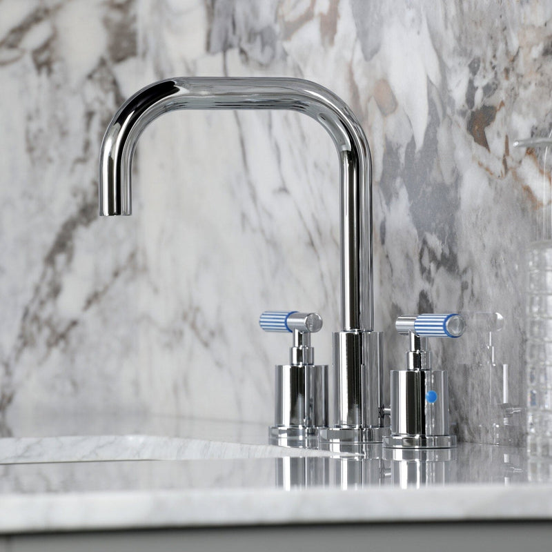 Verona Widespread Bathroom Faucet with Brass Pop-Up