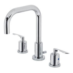 Serena Two-Handle 3-Hole Deck Mount Widespread Bathroom Faucet with Pop-Up Drain