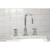 Millennium Two-Handle 3-Hole Deck Mount Widespread Bathroom Faucet with Brass Pop-Up