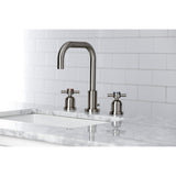 Concord Two-Handle 3-Hole Deck Mount Widespread Bathroom Faucet with Brass Pop-Up