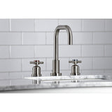 Concord Two-Handle 3-Hole Deck Mount Widespread Bathroom Faucet with Brass Pop-Up