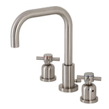 Concord Two-Handle 3-Hole Deck Mount Widespread Bathroom Faucet with Brass Pop-Up