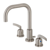 Centurion Two-Handle 3-Hole Deck Mount Widespread Bathroom Faucet with Brass Pop-Up