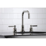 Concord Widespread Bathroom Faucet with Brass Pop-Up