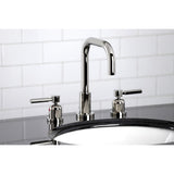 Concord Widespread Bathroom Faucet with Brass Pop-Up