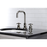 Concord Two-Handle 3-Hole Deck Mount Widespread Bathroom Faucet with Brass Pop-Up