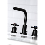 Concord Two-Handle 3-Hole Deck Mount Widespread Bathroom Faucet with Brass Pop-Up