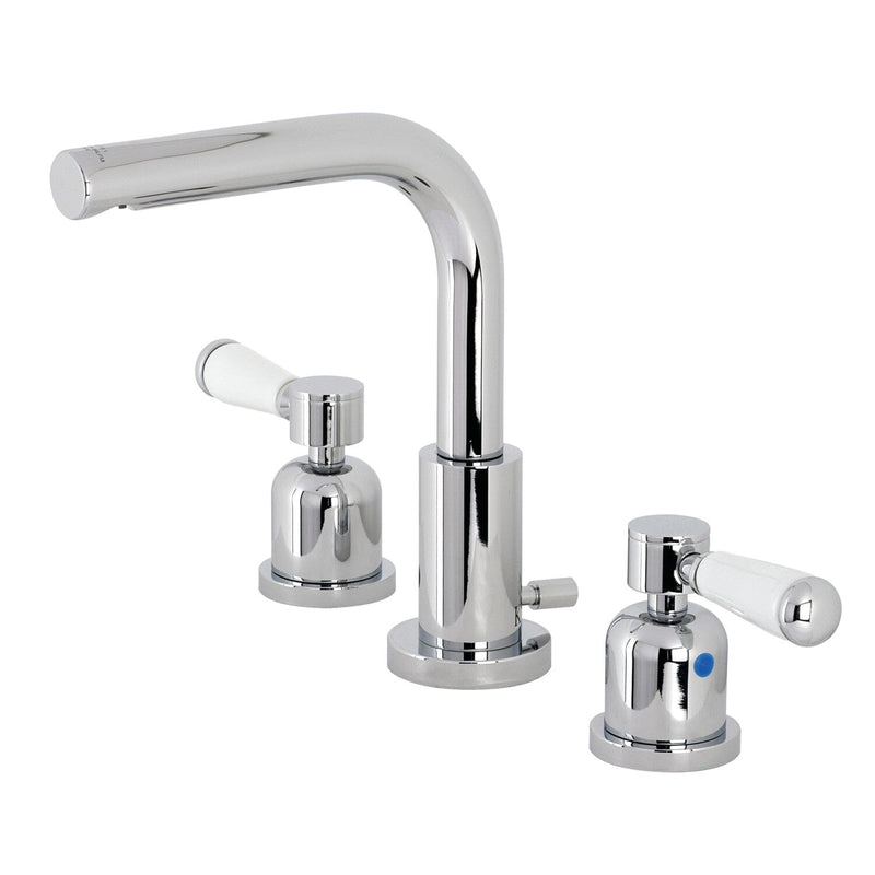 Paris Two-Handle 3-Hole Deck Mount Widespread Bathroom Faucet with Brass Pop-Up Drain