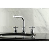 Concord Two-Handle 3-Hole Deck Mount Widespread Bathroom Faucet with Brass Pop-Up