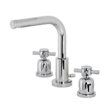 Concord Two-Handle 3-Hole Deck Mount Widespread Bathroom Faucet with Brass Pop-Up