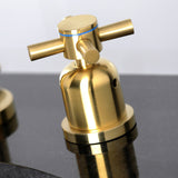 Concord Two-Handle 3-Hole Deck Mount Widespread Bathroom Faucet with Brass Pop-Up