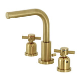Concord Two-Handle 3-Hole Deck Mount Widespread Bathroom Faucet with Brass Pop-Up
