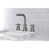 Concord Two-Handle 3-Hole Deck Mount Widespread Bathroom Faucet with Brass Pop-Up