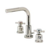 Concord Two-Handle 3-Hole Deck Mount Widespread Bathroom Faucet with Brass Pop-Up