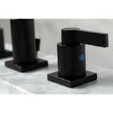NuvoFusion Two-Handle 3-Hole Deck Mount Widespread Bathroom Faucet with Pop-Up Drain