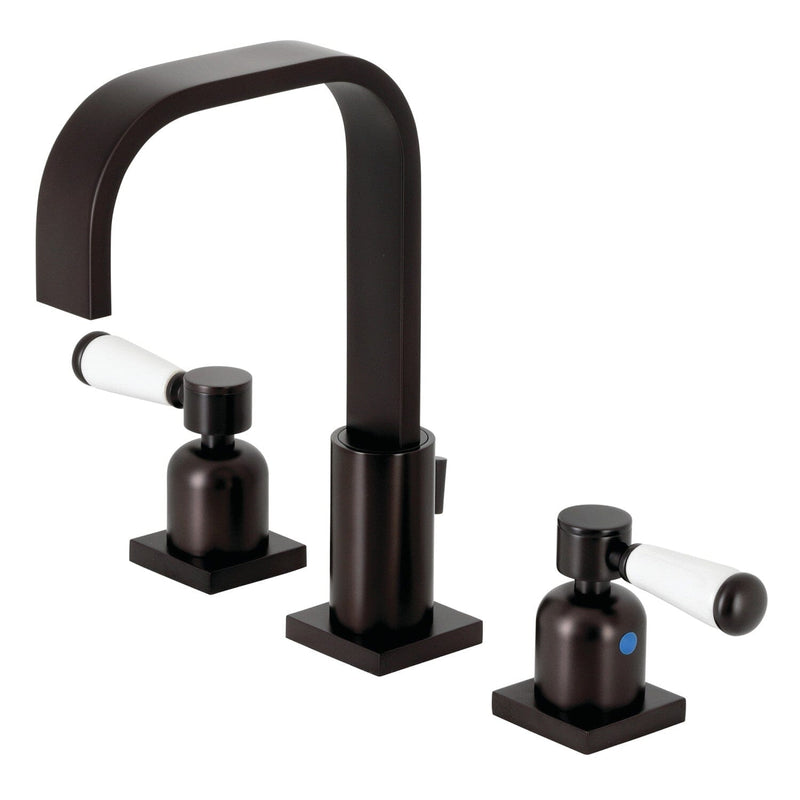 Paris Two-Handle 3-Hole Deck Mount Widespread Bathroom Faucet with Pop-Up Drain