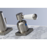 Paris Two-Handle 3-Hole Deck Mount Widespread Bathroom Faucet with Retail Pop-Up Drain