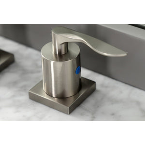 Serena Two-Handle 3-Hole Deck Mount Widespread Bathroom Faucet with Retail Pop-Up Drain