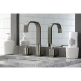 Serena Two-Handle 3-Hole Deck Mount Widespread Bathroom Faucet with Pop-Up Drain