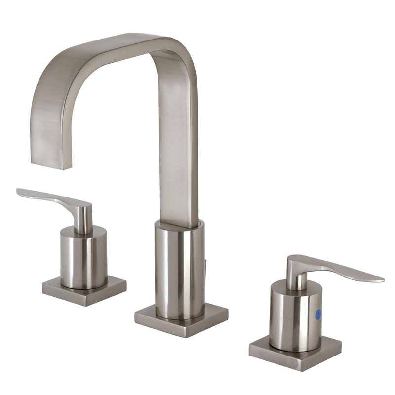 Serena Two-Handle 3-Hole Deck Mount Widespread Bathroom Faucet with Retail Pop-Up Drain