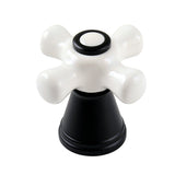 Porcelain Cross Handle, Diverter for Tub and Shower Faucet