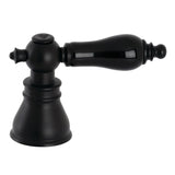 Black Porcelain Lever Handle (Cold Side)