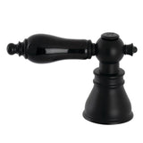 Black Porcelain Lever Handle (Hot Side)