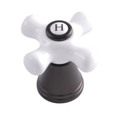 Porcelain Cross Handle (Hot Side)