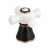 Porcelain Cross Handle (Cold Side)