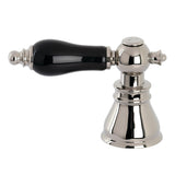Black Porcelain Lever Handle (Hot Side)