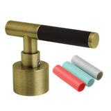 Kaiser Brass Lever Handle with Neoprene Sleeve