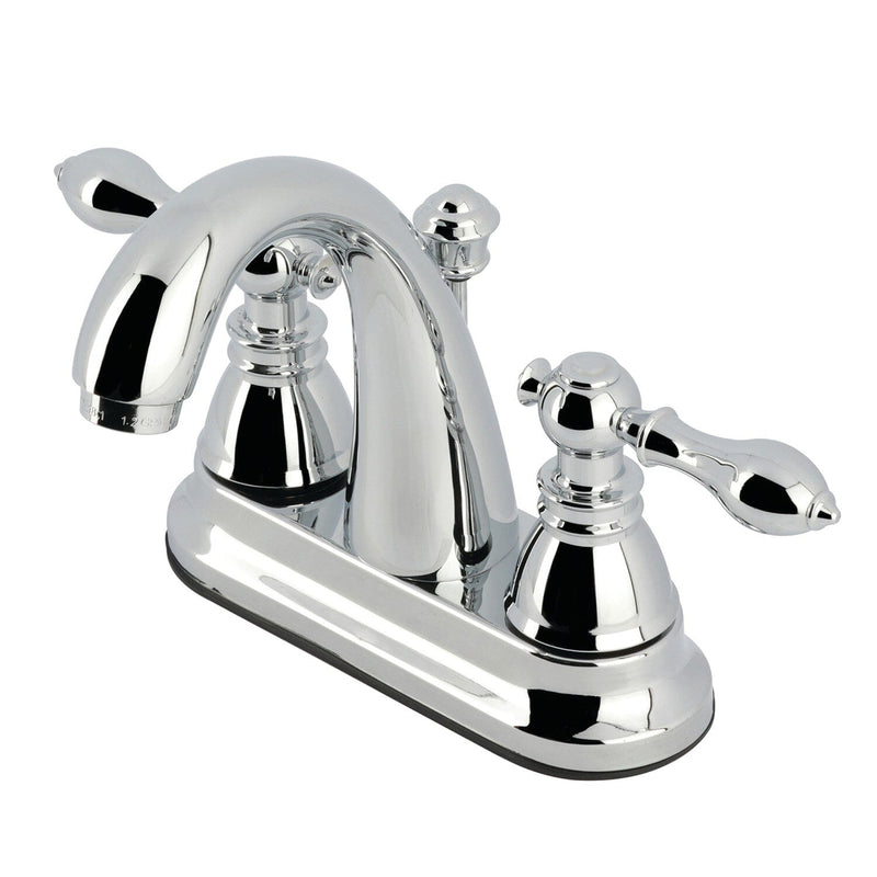 American Classic Double-Handle 3-Hole Deck Mount 4-Inch Centerset Bathroom Faucet with Pop-Up Drain