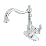 American Classic Single-Handle 1-or-3 Hole Deck Mount 4-Inch Centerset Bathroom Faucet with Push-Up Pop-Up