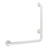 Made To Match 24-Inch x 24-Inch L-Shaped Stainless Steel ADA Grab Bar - Left Hand
