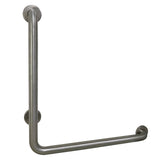Made To Match 24-Inch x 24-Inch L-Shaped Stainless Steel ADA Grab Bar - Right Hand