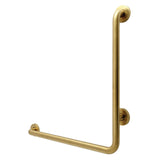 Made To Match 24-Inch x 24-Inch L-Shaped Stainless Steel ADA Grab Bar - Left Hand