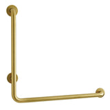Made To Match 24-Inch x 24-Inch L-Shaped Stainless Steel ADA Grab Bar - Right Hand