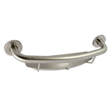 Meridian 18-Inch x 1-1/4-Inch O.D. Stainless Steel Grab Bar with Shelf