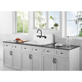 Petra Galley 30-Inch Cast Iron Single Bowl Wall Mount Kitchen Sink