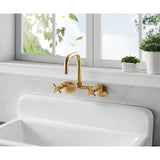 Petra Galley 33-Inch Cast Iron Single Bowl Wall Mount Kitchen Sink