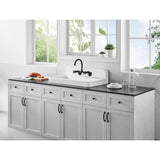 Petra Galley 33-Inch Cast Iron Single Bowl Wall Mount Kitchen Sink