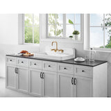 Petra Galley 33-Inch Cast Iron Single Bowl Wall Mount Kitchen Sink