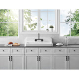 Petra Galley 33-Inch Cast Iron Single Bowl Wall Mount Kitchen Sink