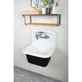 Petra Galley 22-Inch Cast Iron Wall Mount Utility Sink