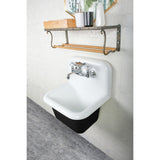Petra Galley 22-Inch Cast Iron Wall Mount Utility Sink