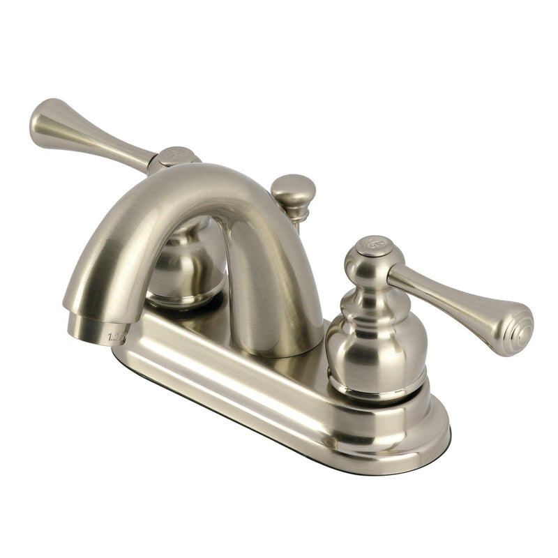 Vintage Double-Handle 3-Hole Deck Mount 4-Inch Centerset Bathroom Faucet with Pop-Up Drain