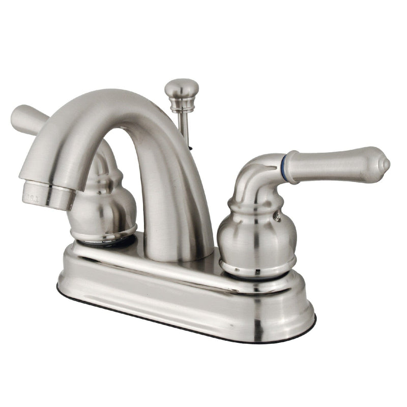 Naples Double-Handle 3-Hole Deck Mount 4-Inch Centerset Bathroom Faucet with Pop-Up Drain