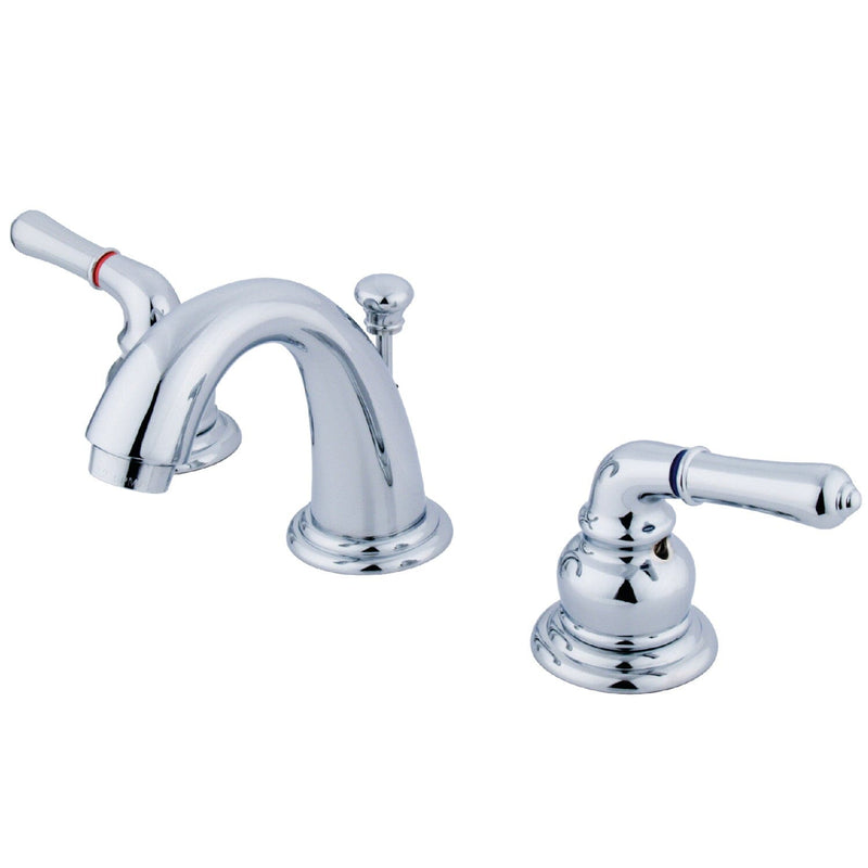 Magellan Two-Handle 3-Hole Deck Mount Widespread Bathroom Faucet with Pop-Up Drain