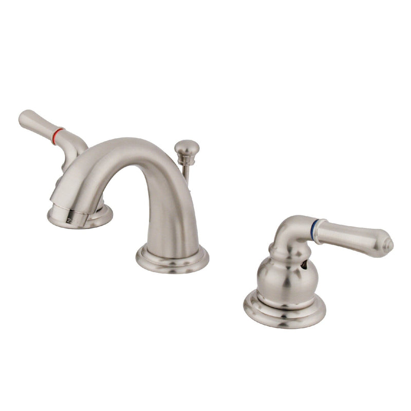 Magellan Two-Handle 3-Hole Deck Mount Widespread Bathroom Faucet with Pop-Up Drain