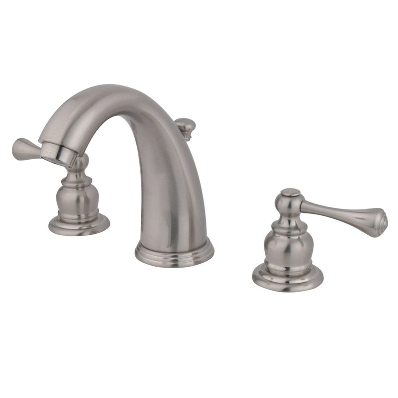 Vintage Two-Handle 3-Hole Deck Mount Widespread Bathroom Faucet with Pop-Up Drain